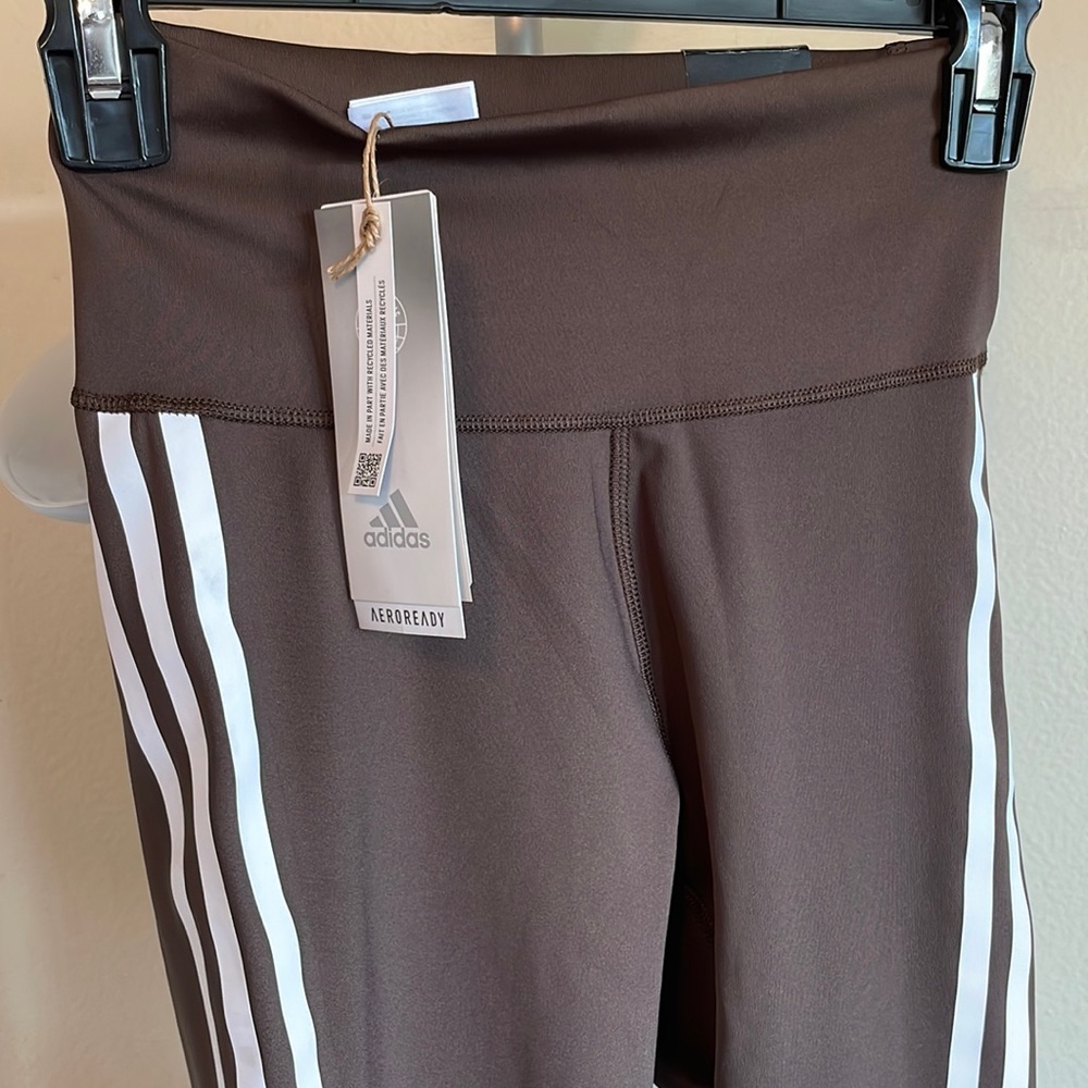 Adidas OPTIME TRAINICONS 7/8 TIGHTS | Woman | Size S | New with Tag | Brown